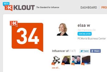 Klout attempts to give your influence a numeric score. Hey, we can't all be Lady Gaga.