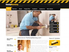 Oddly enough we were working on two different handy man websites at the same time. This one which is a remodeling and handy man service...