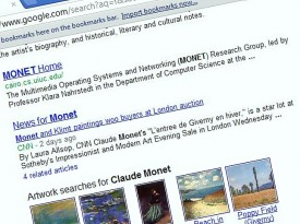 Monet Search with Knowledge Graph