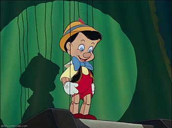 Screenshot of Pinocchio from the trailer for t...
