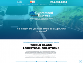 Guaranteed Express is a popular courier service in the D/FW Metroplex and Your Web Guys was happy to help when the owner was ready to...